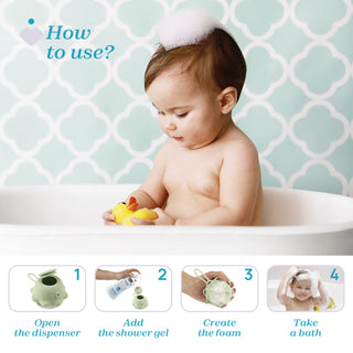 Chicco Escova de Corpo Doseadora Verde – Banho & Massagem