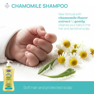 Chicco Champô Camomila 500mL – Suavidade & Conforto
