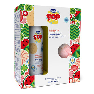 Chicco POP Espuma Banho Baunilha 200ml + Toalha - Corpo e Cabelo
