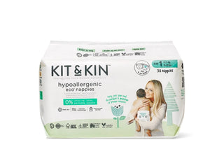 Kit&Kin Eco T1 (2-5kg) x 38 Fraldas