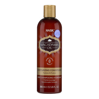 Hask Macadamia Oil Condicionador 355mL – Hidratação & Nutrição