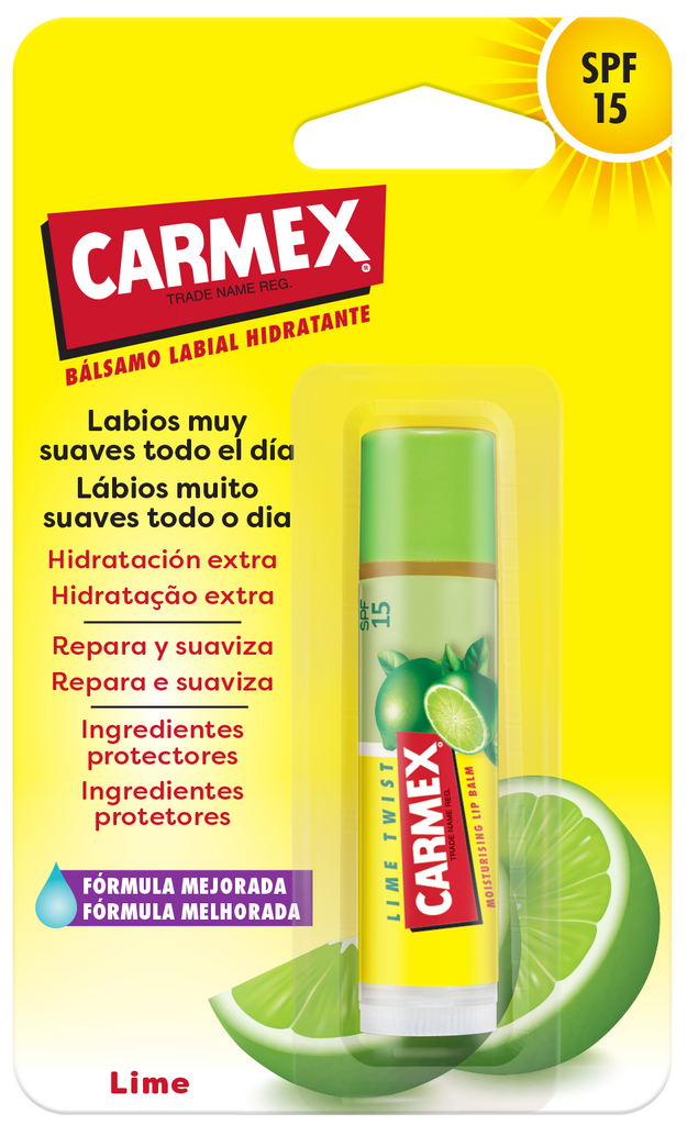 Carmex Stick Bálsamo Labial Lime SPF 15 (4,25 g)