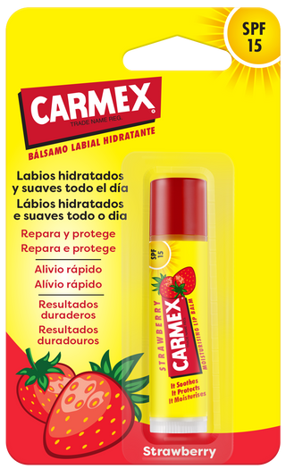 Carmex Stick Bálsamo Labial Morango SPF15 (4.25 gr)