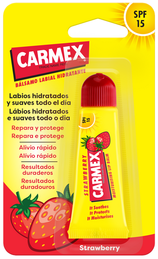 Carmex Tubo Bálsamo Labial Morango 10g