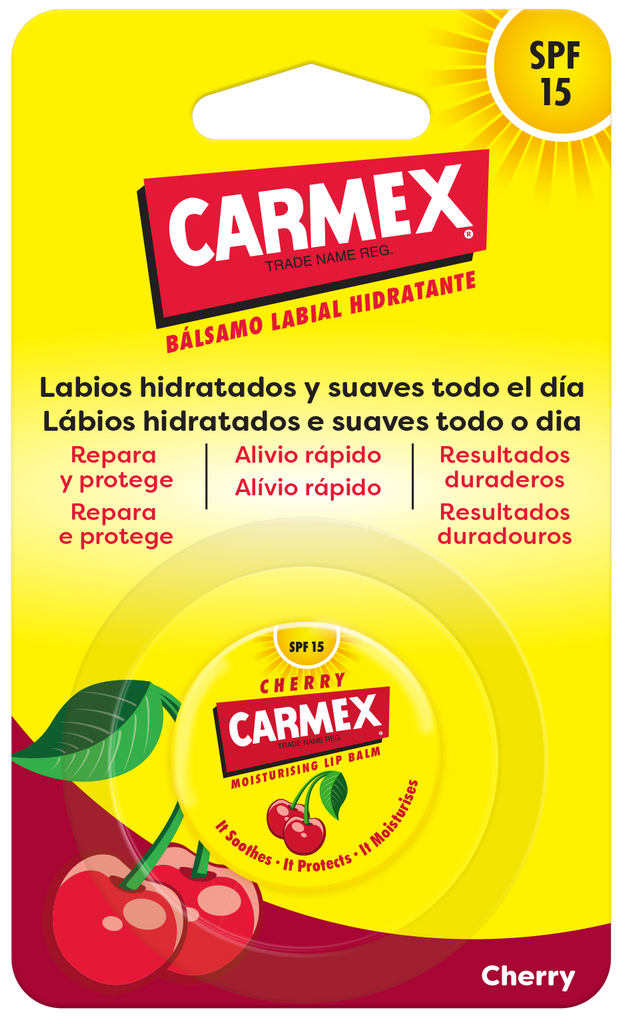 Carmex Boião Cereja Bálsamo Labial SPF 15 7,5 g