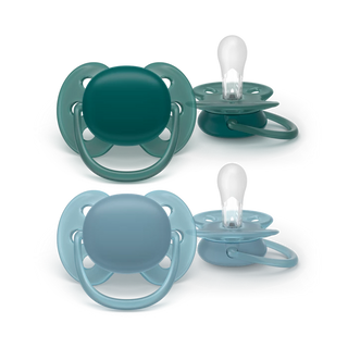 Philips Avent Chupeta Soft +18 meses x2 - Azul e Verde