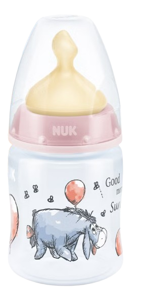 Nuk Biberão Winnie-the-Pooh 0-6 meses Látex 150 mL Rosa