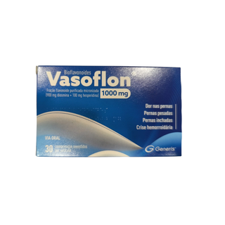 Vasoflon Bioflavonóides 1000mg 30 Comprimidos - Pernas Cansadas