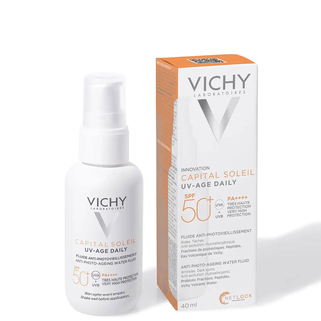 Vichy Capital Soleil UV-Age Daily Fluido SPF50+ com Cor 40mL
