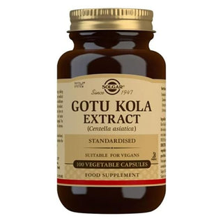 Solgar Gotu Kola 100 Cápsulas - Celulite, Coração e Circulação