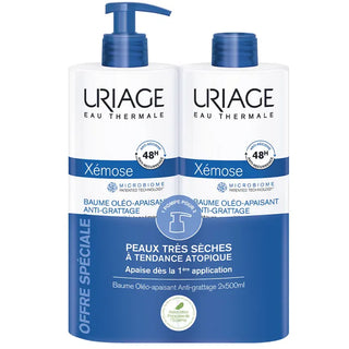 Uriage Pack Xémose C8+ Bálsamo 2x500mL - Apaziguante & Anti-Prurido