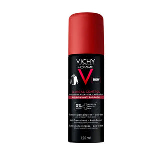 Vichy Homme Clinical Control 96H Desodorizante Spray 125mL – Transpiração Excessiva
