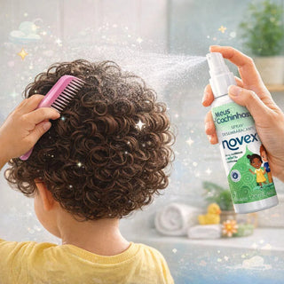 Novex Spray Desembaraçante Infantil Meus Cachinhos 120mL – Frizz & Suavidade