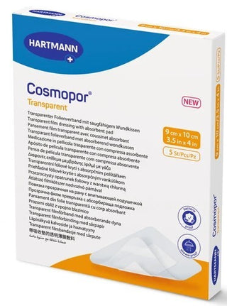 Hartmann Cosmopor Transparent 9x10cm 5 Pensos - Proteção Estéril