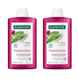 Champú capilar Klorane Hidratación y Brillo con Higo Chumbo 2 x 400 mL