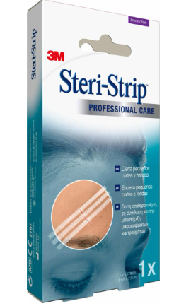 3M Steri-Strip Fita Sutura (75x3mm) x 5 Fitas