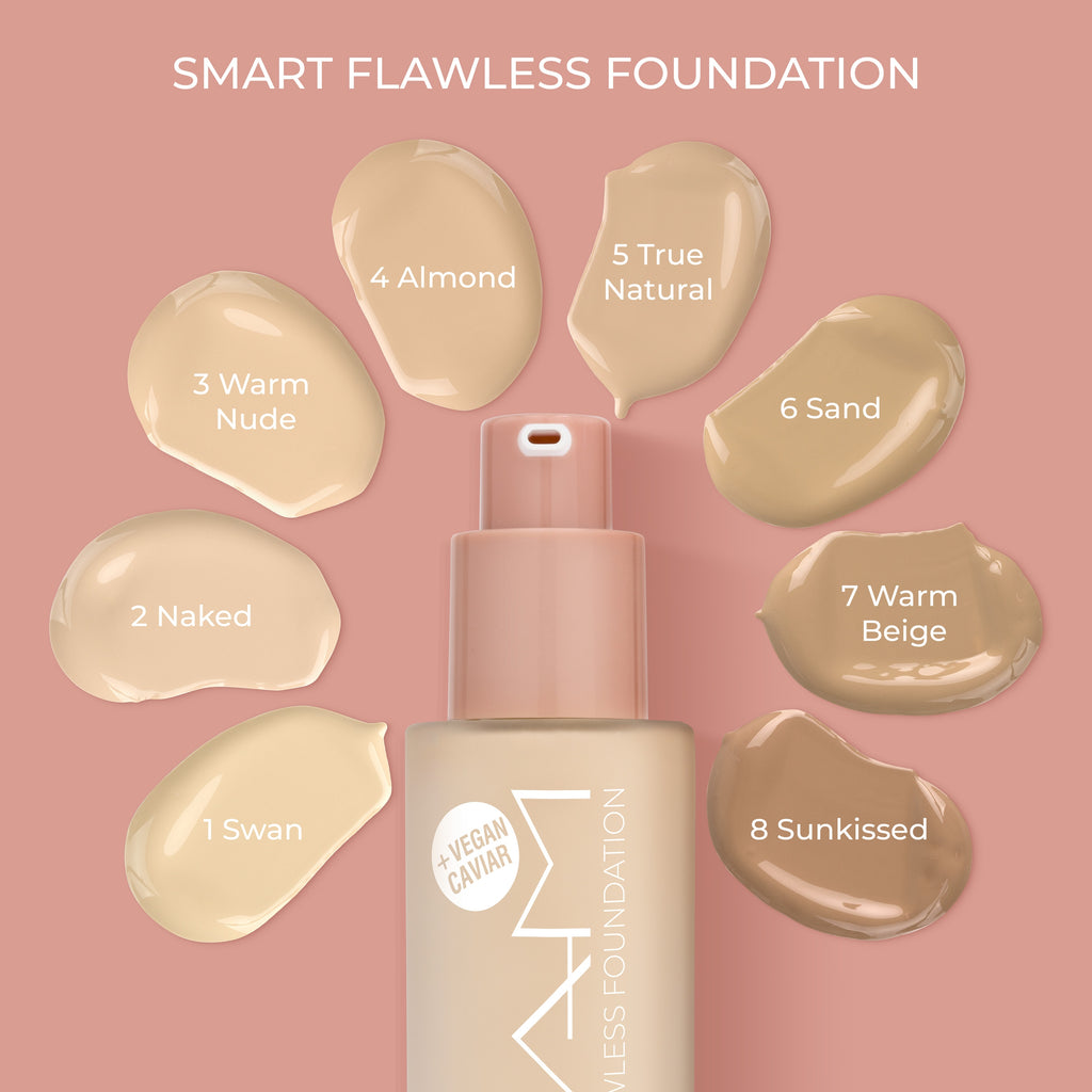 NAM Cosmetics Smart Flawless Foundation 07W Warm Beige 30mL