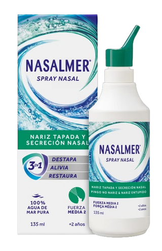 Nasalmer Spray Nasal Isotónico Força 2 Média 135 mL
