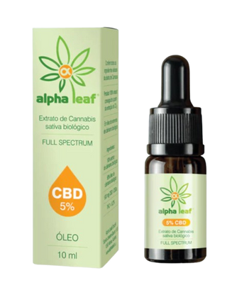 Alpha Leaf Óleo Orgânico CBD 5% 10 mL