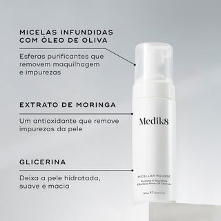 Medik8 Micellar Mousse 150mL – Limpeza & Hidratação