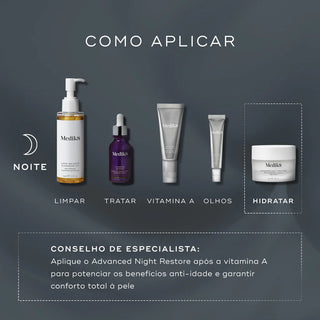 Medik8 Advanced Night Restore Creme 50mL – Rugas & Firmeza