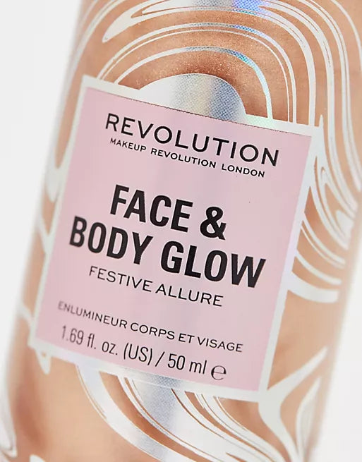 Makeup Revolution Festive Allure Iluminador Líquido Face & Body Glow 50mL