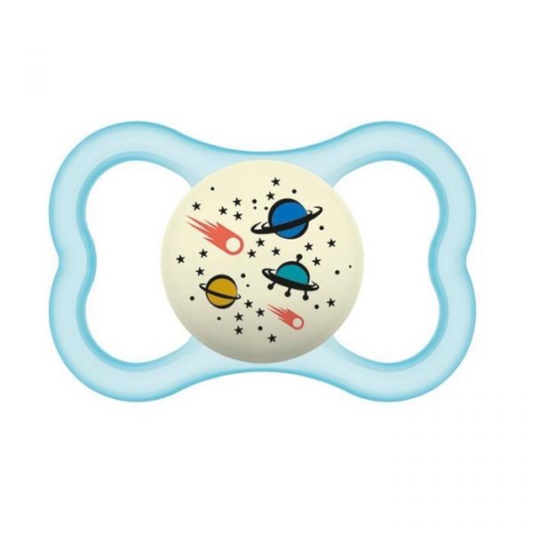 MAM Chupeta Supreme Night Silicone +16 meses Azul x1