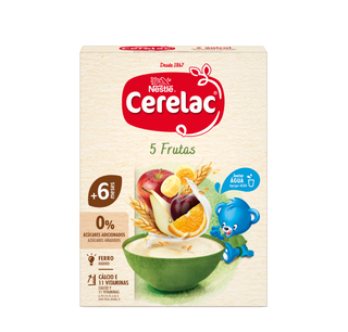 Cerelac Láctea 5 Frutos +6 meses 250g