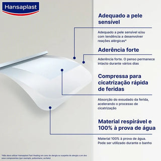 Hansaplast Aqua Protect Penso de Cicatrização Rápida x8 – Proteção & Conforto