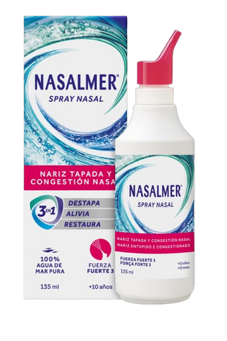 Nasalmer Spray Nasal Hipertónico Força 3 Forte 135 mL