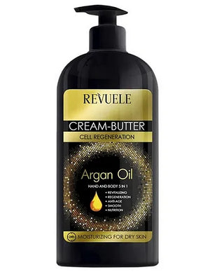Revuele Argan Oil Cream-Butter Corporal 5-em-1 400mL – Nutrição & Reparação