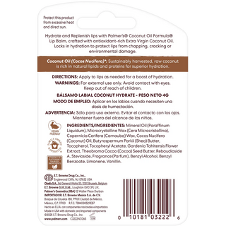 Palmer's Coconut Oil Stick Labial 14g – Hidratação & Proteção