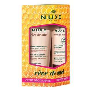 Nuxe Rêve de Miel Creme de Mãos 30mL + Stick Labial 4g – Nutrição & Proteção