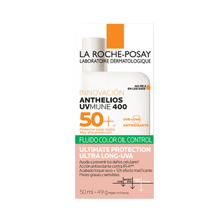 La Roche Posay Anthelios UVMune 400 Oil Control SPF50+ 50mL -  Fluido Com Cor