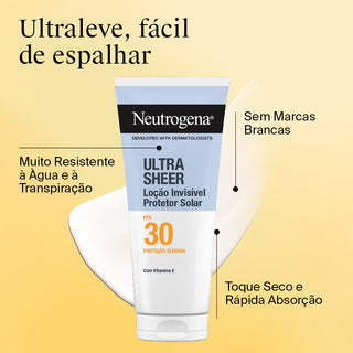 Neutrogena Ultra Sheer Loção de Corpo FPS30 200mL – Proteção & Hidratação