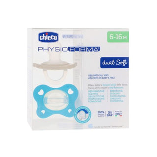 Chicco PhysioForma Dual Soft 6-16M – Azul (x2)