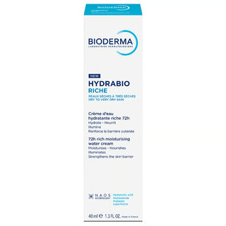 Bioderma Hydrabio Riche Creme 72h 40mL – Hidratação & Luminosidade