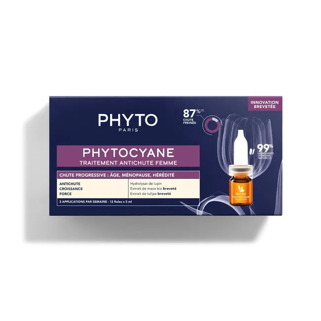 Phyto Phytocyane Mulher Pack Ampolas Queda Progressiva + Champô