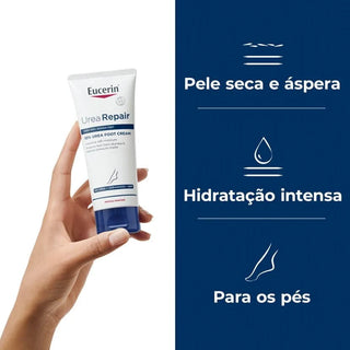 Eucerin UreaRepair Creme de Pés 10% 100mL – Hidratação Intensa & Reparação