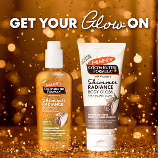 Palmer's Cocoa Butter Shimmer Radiance Loção 155mL – Hidratação & Brilho