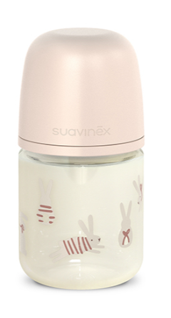 Suavinex Wonderland Biberão Vidro +0 meses 120 mL