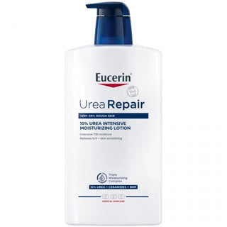 Eucerin UreaRepair 10% Loção 1L – Hidratação & Alívio do Prurido