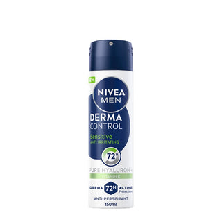Nivea Men Derma Control Sensitive Spray Desodorizante 150mL – Pele Sensível