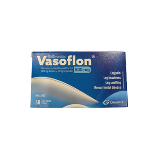 Vasoflon Bioflavonóides 500mg 60 Comprimidos - Pernas Cansadas
