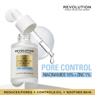 Revolution Pro Miracle 10% Niacinamide 1% Zinc Serum 30mL – Poros & Oleosidade
