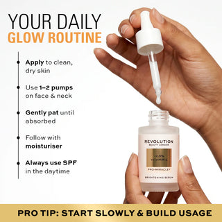 Revolution Pro Miracle 12.5% Vitamin C Serum 30mL – Luminosidade & Manchas