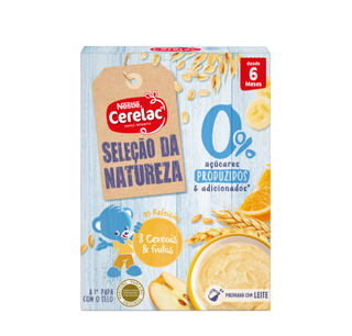 Cerelac Não Láctea Seleção Natureza 0% Multicereais e Frutas +6 meses 160g