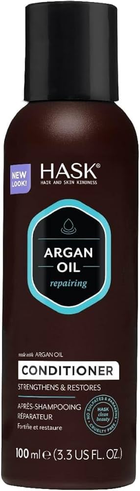 Hask Argan Oil Repairing Condicionador 100mL – Hidratação & Brilho
