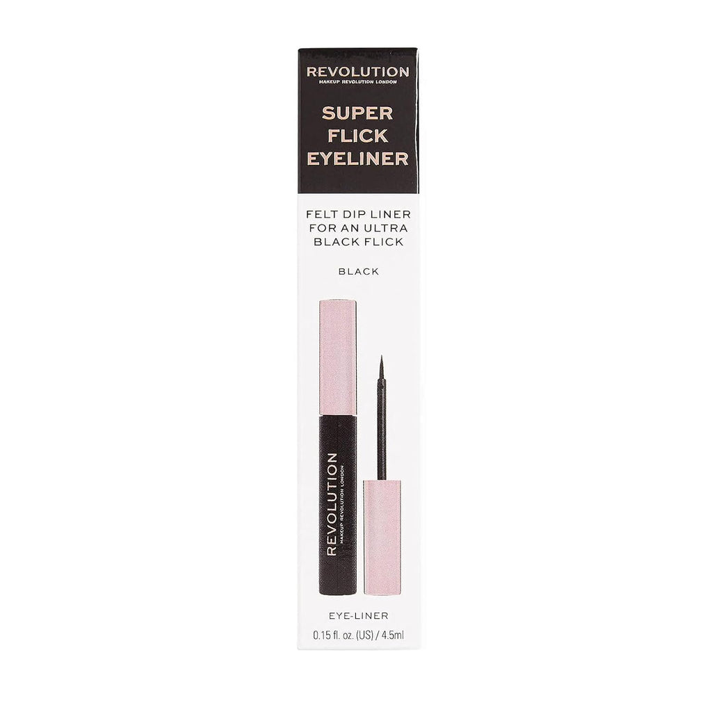 Makeup Revolution Delineador Líquido Super Flick - Black