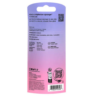 Real Techniques Miracle Complexion Sponge + 3 Minis – Cobertura Natural